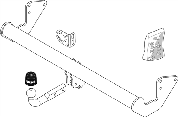 Фаркоп Brink для Mercedes Vito (W639) 2005-2014 459000 в 