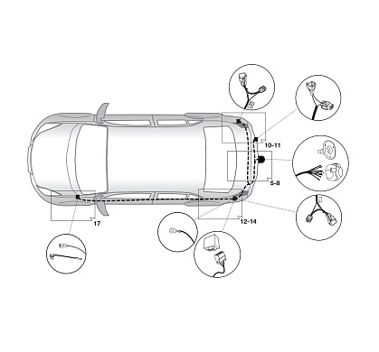 Электрика фаркопа Hak-System (7 pin) для Suzuki Vitara 2015- 12240524 в 