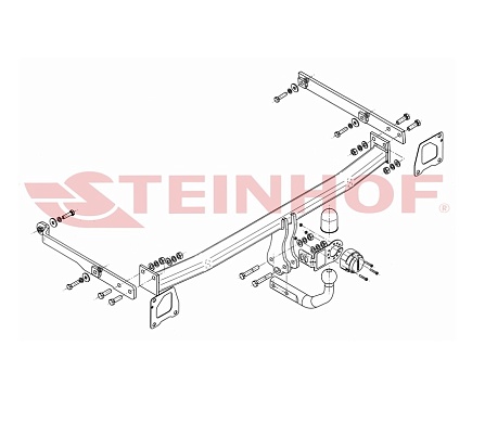 Фаркоп Steinhof для Renault Scenic 2009-2016 R-114 в 