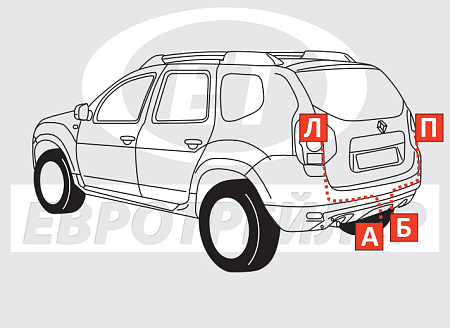 Электрика фаркопа (7 pin) для Renault Duster 2011-2015 105010 в 