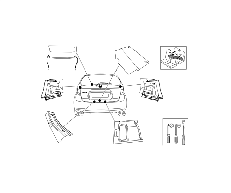 Электрика фаркопа Brink (7 pin) для Nissan Note (E12) (excl. Petrol version) 2013- 732703 в 