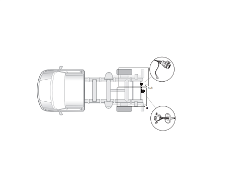 Электрика фаркопа Hak-System (13 pin) для Opel Movano 2003-2010 21500518 в 