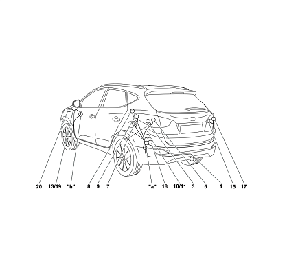 Электрика фаркопа Westfalia (7 pin) для Hyundai Tucson 2015-2018 346049300107 в 