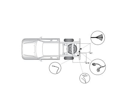 Электрика фаркопа Hak-System (13 pin) для Nissan Navara 2016-2018 26140534 в 