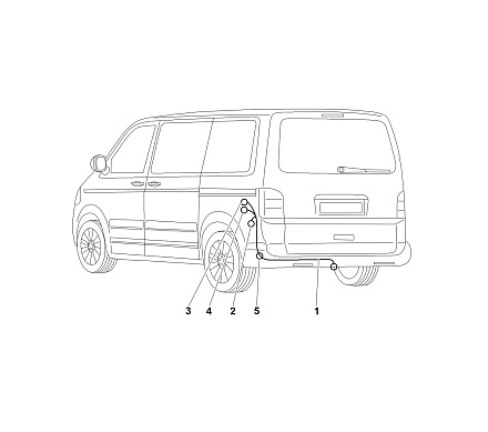 Электрика фаркопа Westfalia (13 pin) для Volkswagen Multivan T5 2003-2015, (для авто с подготовкой) 321652300113 в 