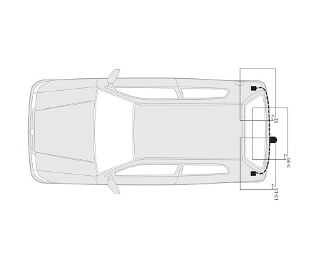 Электрика фаркопа Hak-System (13 pin) для Volkswagen Polo 2001-2005 21270500 в 