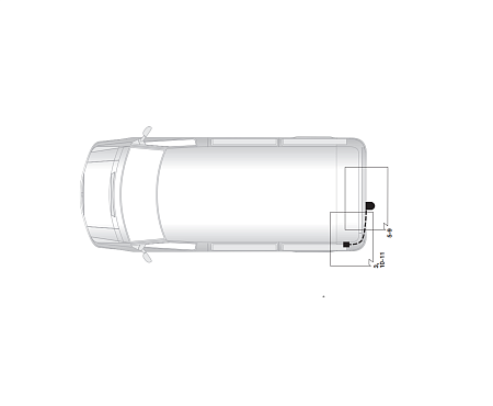 Электрика фаркопа Hak-System (7 pin) для Opel Vivaro 2006-2014 12500523 в 