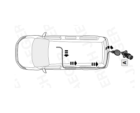 Электрика фаркопа Brink (13 pin) для Volkswagen Multivan T6.1 2019- 747406 в 