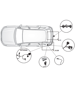 Электрика фаркопа Hak-System (7 pin) для Audi Q8 2018- 12010526 в 