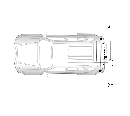 Электрика фаркопа Hak-System (13 pin) для Toyota RAV 4 2006-2013 26250519 в 