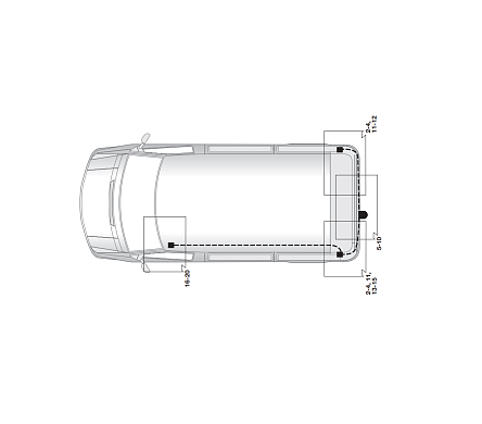 Электрика фаркопа Hak-System (13 pin) для Renault Master 2003-2006 21500508 в 