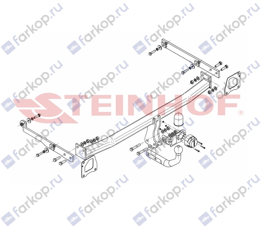 Фаркоп Steinhof для Renault Scenic 2009-2016 R-114 в 