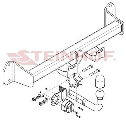 Фаркоп Steinhof для BMW 3 серия 2013- B-084 в 