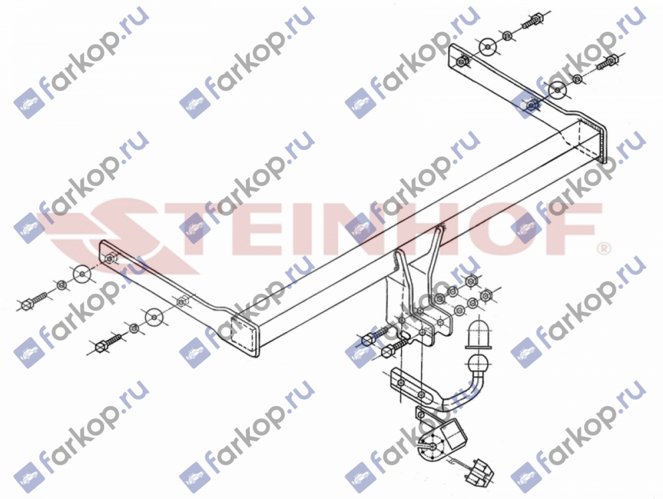 Фаркоп Steinhof для Skoda Octavia 2004-2013 S-341 в 