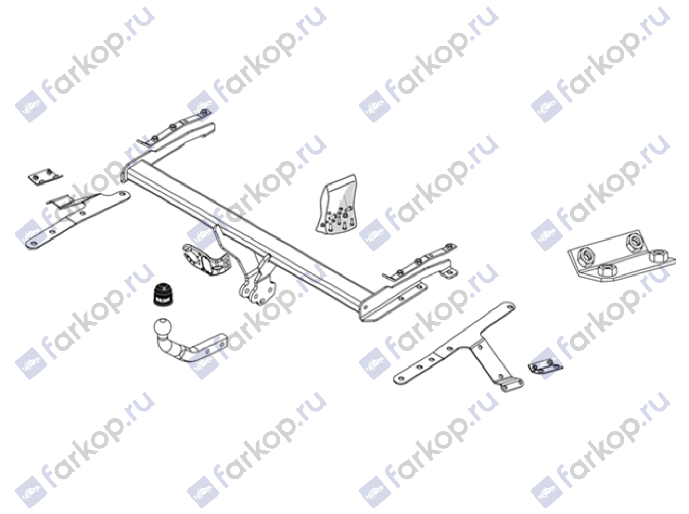 Фаркоп Brink для Toyota Avensis 2003-2009 438300 в 