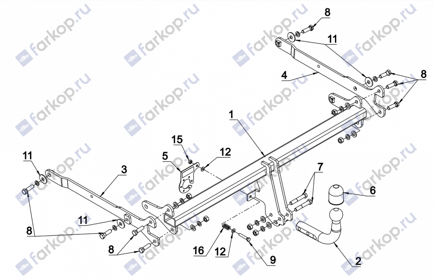 Фаркоп Auto-Hak для Mazda CX-3 (since) 2015- M 68 в 