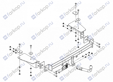 Фаркоп Imiola для Chevrolet Aveo (седан) 2006-2012 CH.007 в 