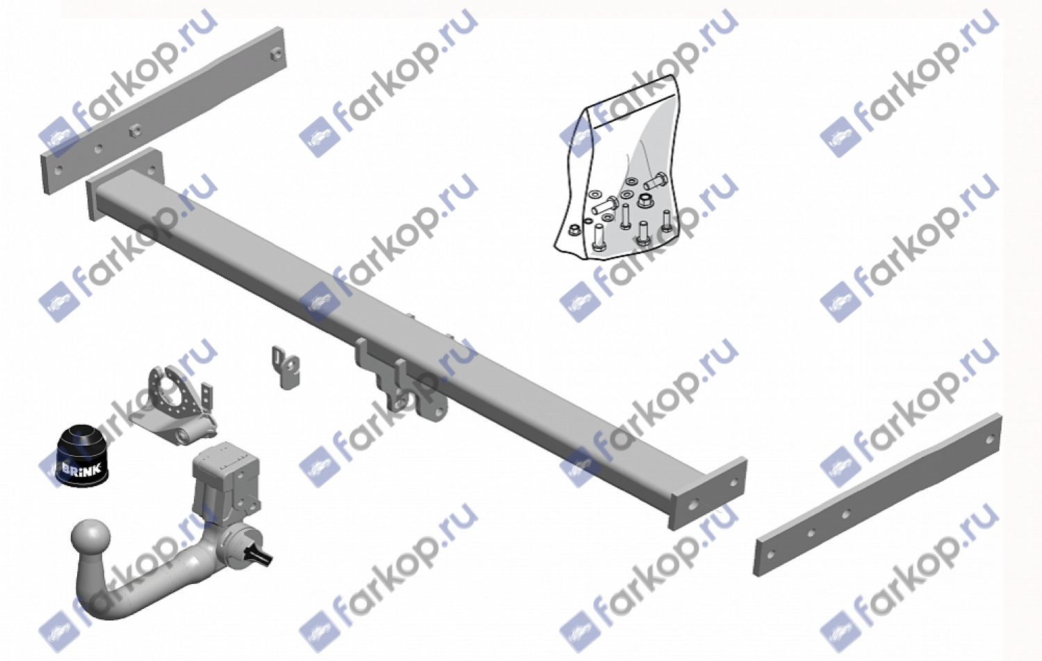 Фаркоп Brink для Audi Q3 2011-2017 551700 в 