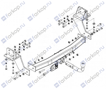 Фаркоп Imiola для Chevrolet Trailblazer 2013-2015 CH.015 в 