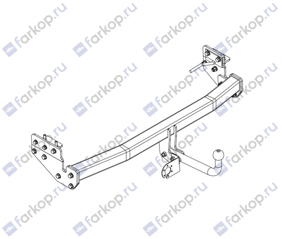 Фаркоп AvtoS для Infiniti FX37 2010-2014 IF 01 в 