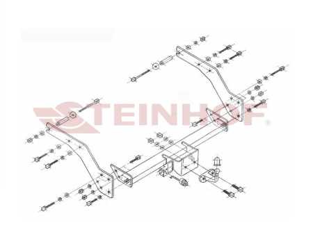 Фаркоп Steinhof для Toyota Hilux 1998-2005 T-145 в 