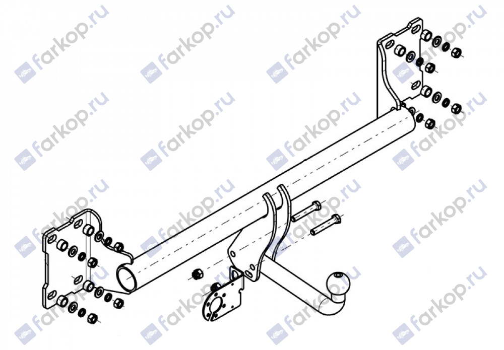 Фаркоп AvtoS для BMW X5 2013-2018 BM 02 в 