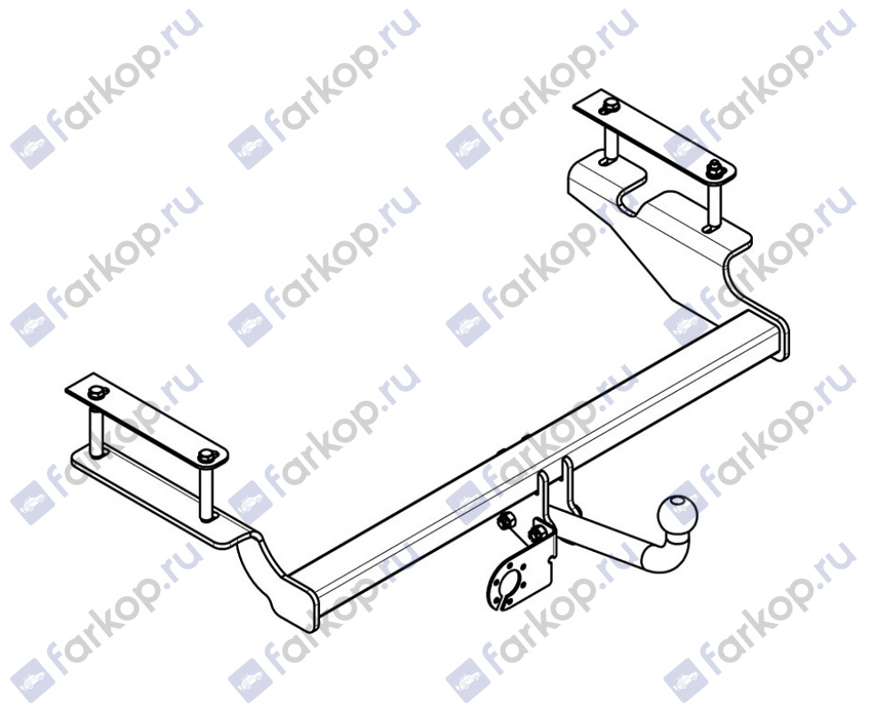 Фаркоп AvtoS для Chevrolet Aveo (седан) 2008-2012 CV 07 в 