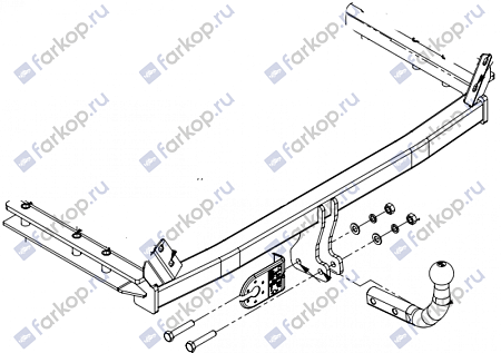 Фаркоп Imiola для Audi 80 1991-1996 A.004 в 