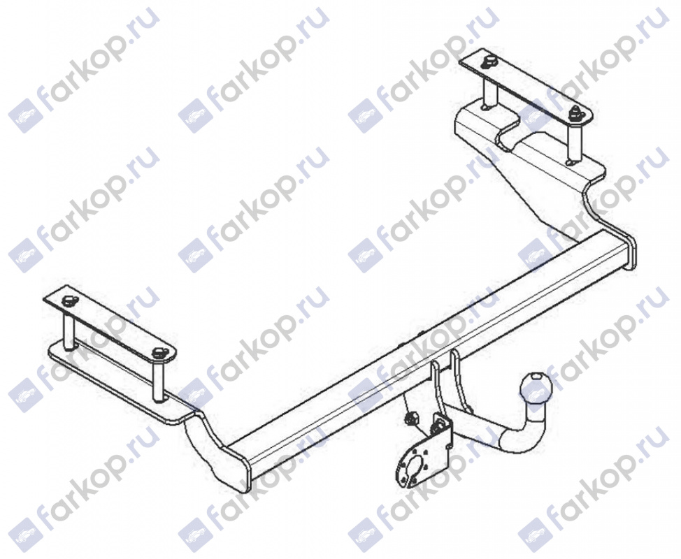 Фаркоп AvtoS для Chevrolet Aveo (3-5 дв.,хэтчбек) 2008-2011 CV 06 в 