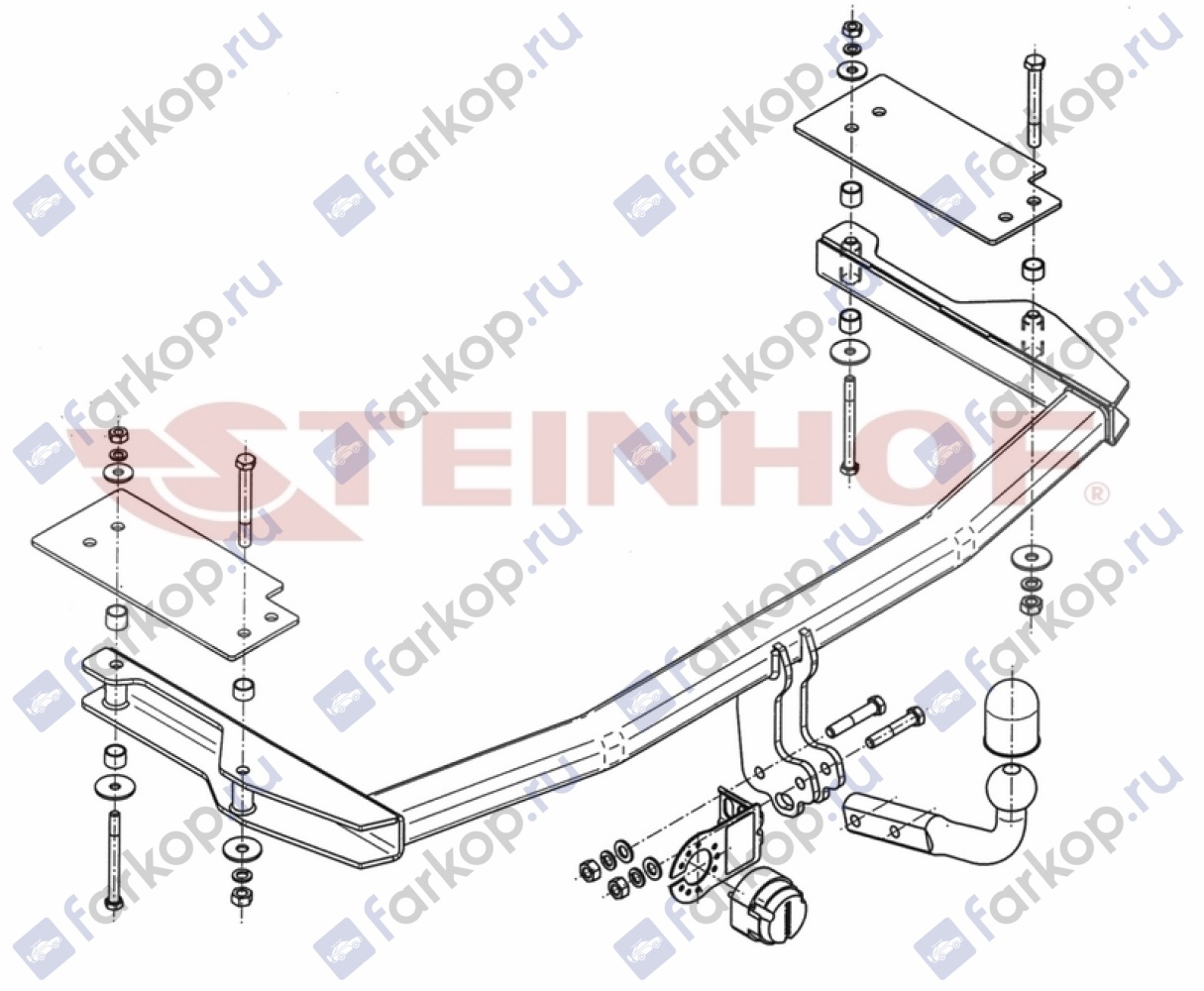 Фаркоп Steinhof для Mazda 6 2003-2008 M-022 в 