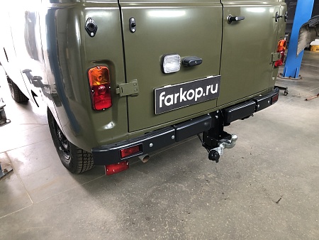 Фаркоп Лидер Плюс для Uaz 469, 3151, 31512, 31519, 2206, 3741, 37411, 39621, 452  1982- T-UAZ-01F в 