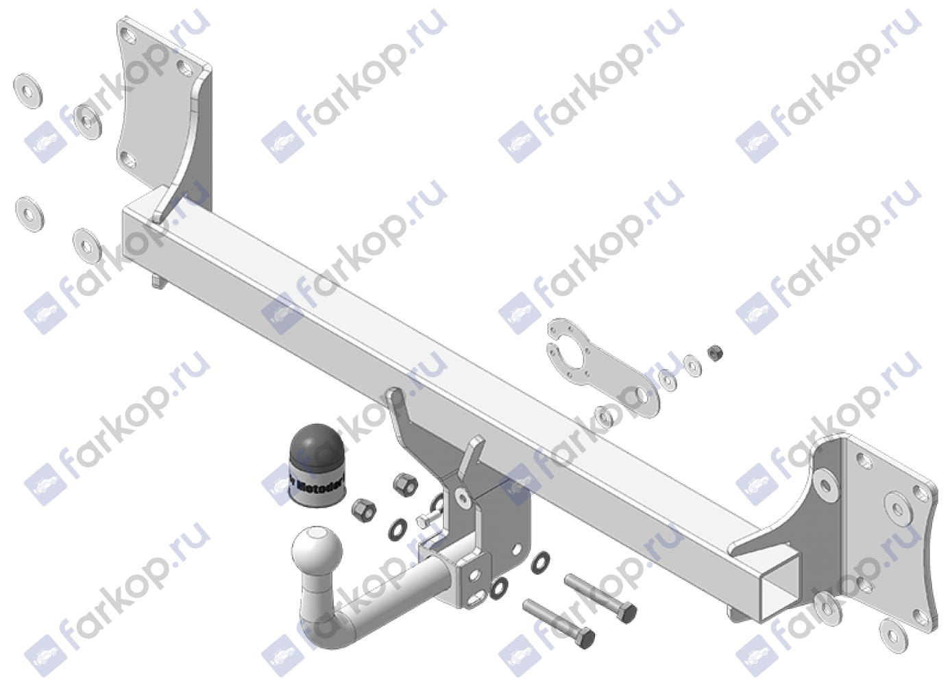 Фаркоп Motodor для BMW X6 2014-2019 90205-A в 